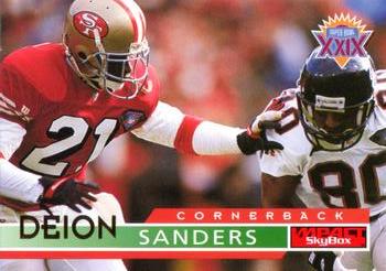Deion Sanders San Francisco 49ers 1995 SkyBox Impact NFL #132